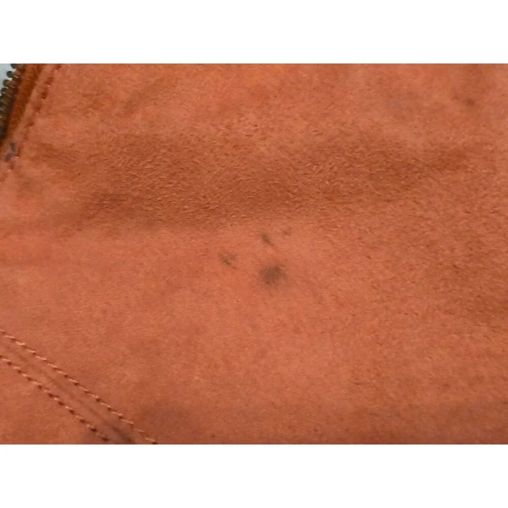 Vintage Bath & Body Works Orange Suede Hobo Bag Y2K Shoulder Purse (see photos)